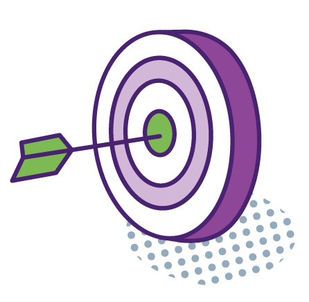 icon with arrow in target